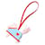 Hermès Acessório Charm Hermes Rodeo PM Rosa Vermelho Azul Azul claro  - vista 1