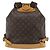 Louis Vuitton Vintage Montsouris Monogram Canvas GM Marron - vue 2