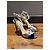 Prada Metallic-Leder und Wildleder-Strap-Heels Schwarz Silber - Ansicht 10