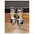 Prada Metallic-Leder und Wildleder-Strap-Heels Schwarz Silber - Ansicht 13