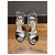 Prada Metallic-Leder und Wildleder-Strap-Heels Schwarz Silber - Ansicht 3