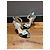 Prada Metallic-Leder und Wildleder-Strap-Heels Schwarz Silber - Ansicht 7