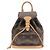 Mini zaino Louis Vuitton Monogram Montsouris Marrone