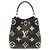 Néonoé Borsa a Spalla Louis Vuitton Bicolor Monogram Empreinte Neo Noe MM Nero Beige - vista 2