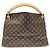 Borsa a spalla Louis Vuitton Monogram Artsy MM Marrone - vista 2