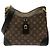 Borsa a Spalla Louis Vuitton Monogram Odeon MM Marrone Nero