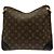 Borsa a Spalla Louis Vuitton Monogram Odeon MM Marrone Nero - vista 2