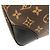Borsa a Spalla Louis Vuitton Monogram Odeon MM Marrone Nero - vista 5