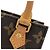 Borsa Louis Vuitton Monogram Petite Sac Plat Marrone - vista 5