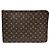 Borsa Louis Vuitton Monogram Pochette Documents Marrone