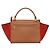 Céline Celine Trapeze in pelle con scamosciato Medium Marrone - vista 2