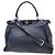 Fendi Peekaboo Pelle Morbida Regular Blu navy - vista 2