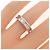 Bulgari Anello Bvlgari B.zero1 1-Band in oro bianco - vista 4