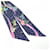 Hermès Foulard Twilly Hermes Space Derby Blu Multicolore  - vista 2