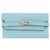 Hermès Cartera Hermes Kelly Depriant Medium Azul