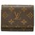 Louis Vuitton Monogram Enveloppe Tarjetero Castaño