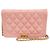 Chanel Boy Wallet on Chain quilted caviar Pink