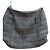 Falda de lana con patrón geométrico Balenciaga Negro Gris
