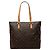 Bolsa de ombro Louis Vuitton Monogram Cabas Mezzo Marrom