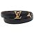 Cinturón Louis Vuitton Pretty LV Reversible M8232X Castaño Negro
