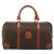 Céline Celine Vintage Macadam Boston em lona e couro Marrom