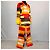 Autre Marque Traje Moschino Jeans efecto pintura Multicolor Naranja - vista 6