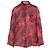 Autre Marque Blusa de seda Lawrence Steele con estampado de palmeras rojas