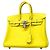 Hermès Borsa Hermes Birkin 25 in pelle Swift Lime D'oro