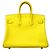 Hermès Borsa Hermes Birkin 25 in pelle Swift Lime D'oro - vista 8