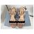 Prada Veloursleder Sandalen mit Blockabsatz - Beige/Schwarz 36.5 - Ansicht 3