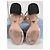 Prada Veloursleder Sandalen mit Blockabsatz - Beige/Schwarz 36.5 - Ansicht 9