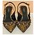 Décolleté Slingback Dolce & Gabbana in Seta e Cristalli D'oro - vista 12