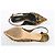 Décolleté Slingback Dolce & Gabbana in Seta e Cristalli D'oro - vista 6