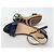 Sandali con Zeppa Prada in Vernice Blu - vista 4