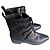 Autre Marque Botas Biker What For de cuero negro con tachuelas