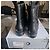 Autre Marque Botas Biker What For de cuero negro con tachuelas - vista 5