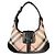Burberry Haymarket Check Borsa a Spalla Nero Rosso Beige