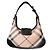 Burberry Haymarket Check Borsa a Spalla Nero Rosso Beige - vista 4