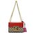 Gucci Borsa a tracolla GG Supreme Padlock Small Chain Red Fuchsia Beige - vista 2
