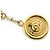 Chanel Vintage CC 31 Gürtel aus Goldmetall Rue Cambon mit Medaillon-Kette Golden - Ansicht 3