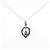 Autre Marque Collana in oro bianco Au750 e diamanti Argento