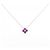 Autre Marque Collana Fiore Rubino Au750 Argento