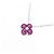 Autre Marque Collana Fiore Rubino Au750 Argento - vista 3