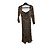 Vestido estampado de viscosa marrón Reformation Castaño - vista 2