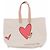 Autre Marque MIRON CROSBY Großer Stoff Shopper Weiß