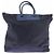 Borsa a mano Rolex blu in cotone