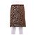Gonna in cotone Dolce & Gabbana stampa animalier marrone Taglia 42