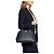 Coach Navy Pebbled Leather Dome Satchel Nero - vista 2