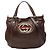 Gucci Borsa a tracolla GG New Brit Sherry Line marrone scuro