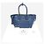 Prada Borsa 2way in pelle Vitello Phenix blu - vista 2